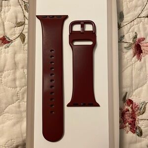 Maroon Apple Watch band